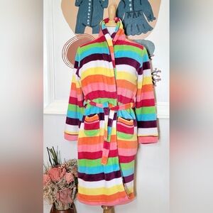 Joe Boxer Multicolor Striped Kids Robe